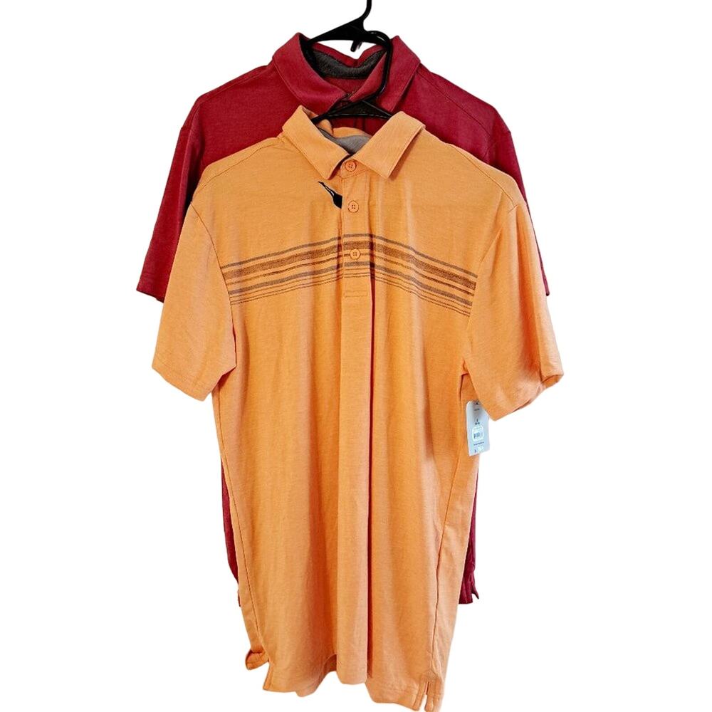 Set of 2 George Short Sleeve Polo Shirts